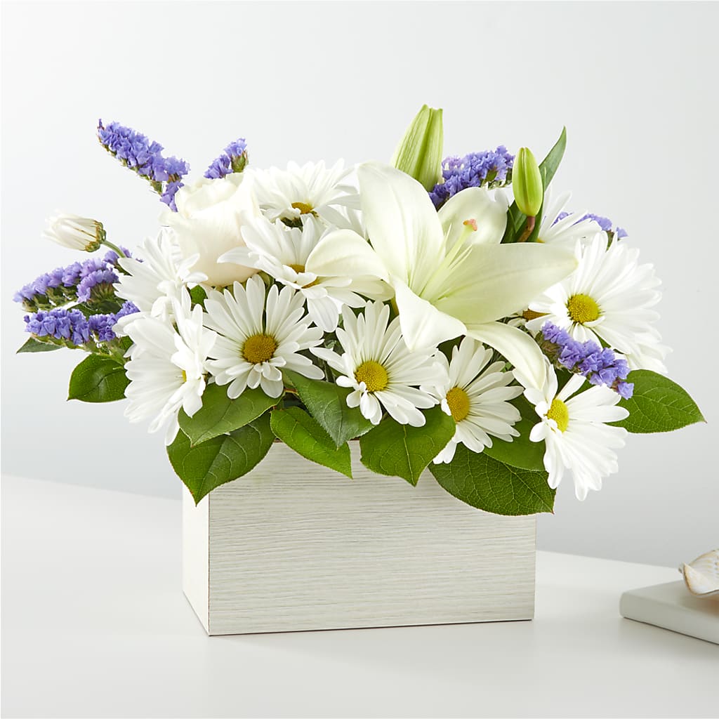 Beyond Blue Box Bouquet – NITA'S FLOWERS & GIFTS, Marlow OK