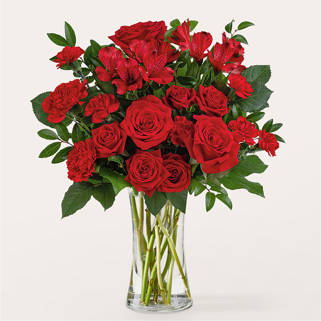 Brilliant Ruby Bouquet – NITA'S FLOWERS & GIFTS, Marlow OK