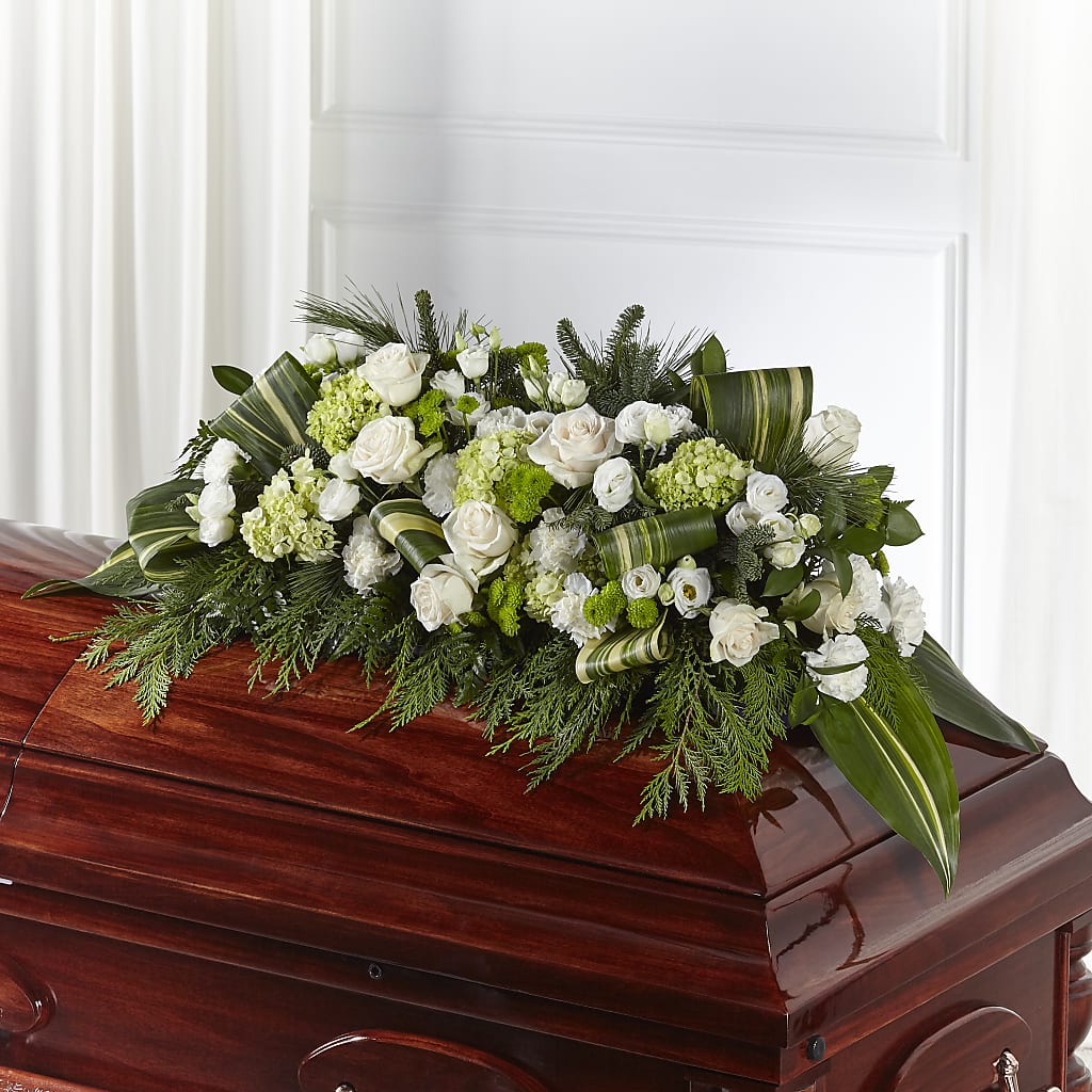 Hopeful Gesture Casket Spray – NITA'S FLOWERS & GIFTS, Marlow OK
