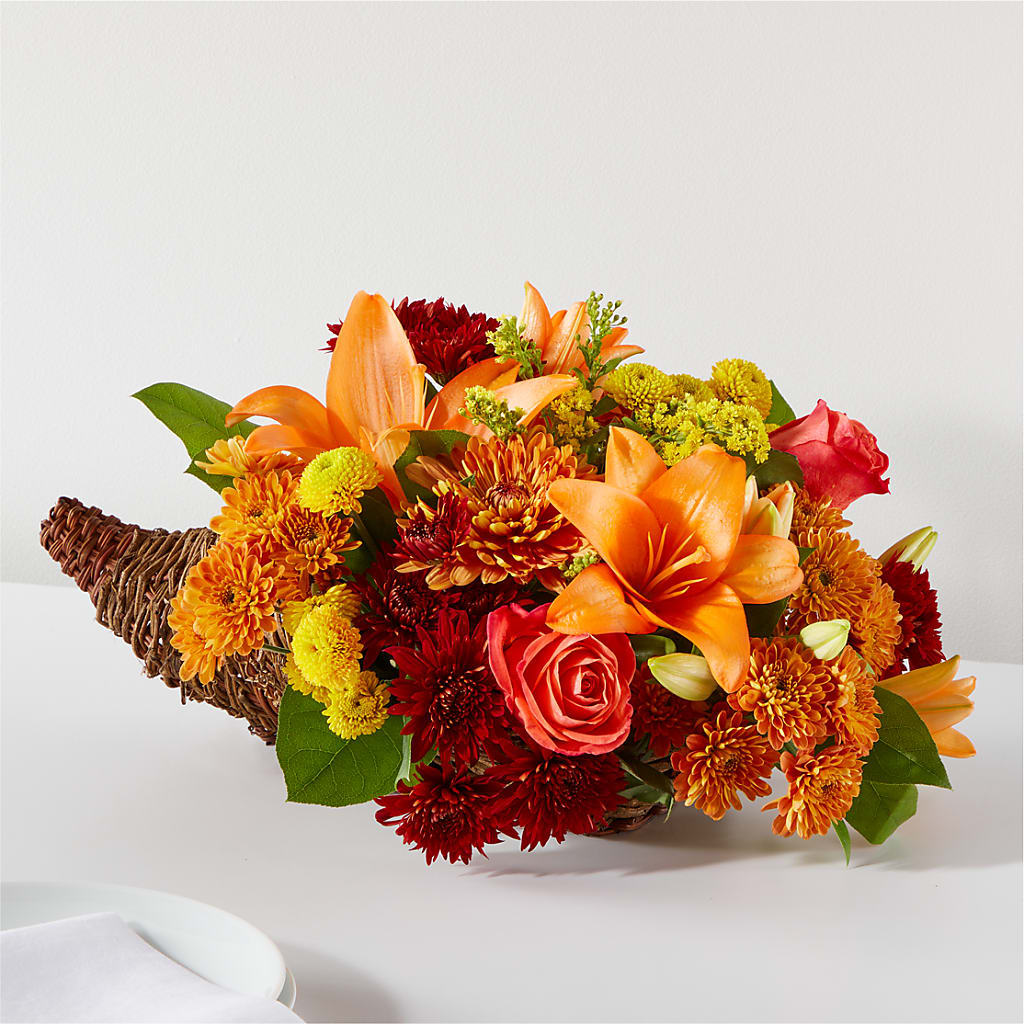Bouquet of Blessings Cornucopia – NITA'S FLOWERS & GIFTS, Marlow OK