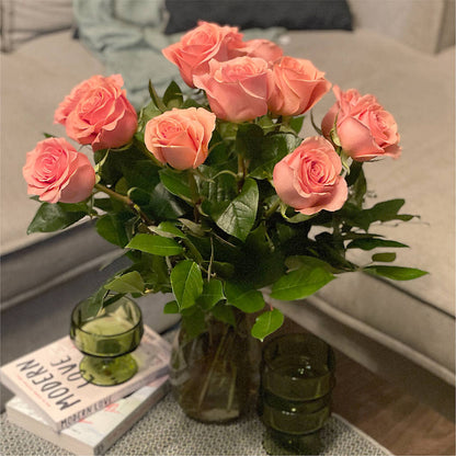 Long Stem Pink Rose Bouquet – NITA'S FLOWERS & GIFTS, Marlow OK