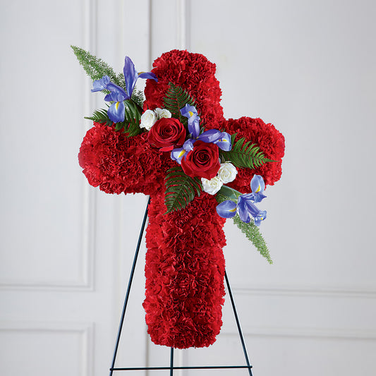 Faithful Hero Floral Cross – NITA'S FLOWERS & GIFTS, Marlow OK