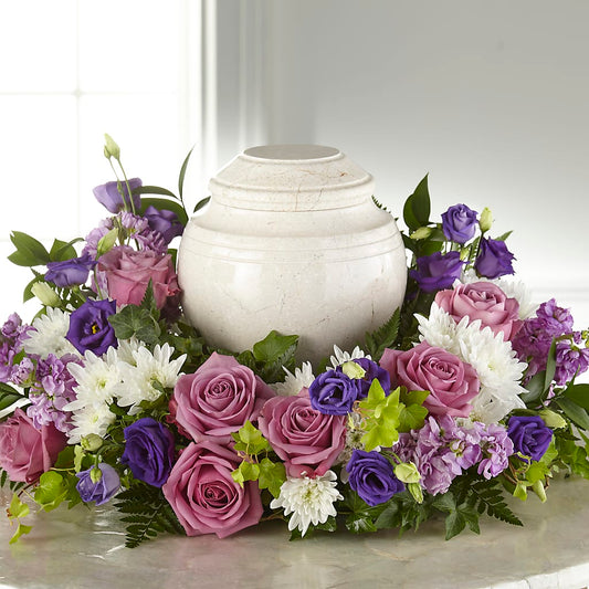 Blooming Sympathy Cremation Adornment – NITA'S FLOWERS & GIFTS, Marlow OK