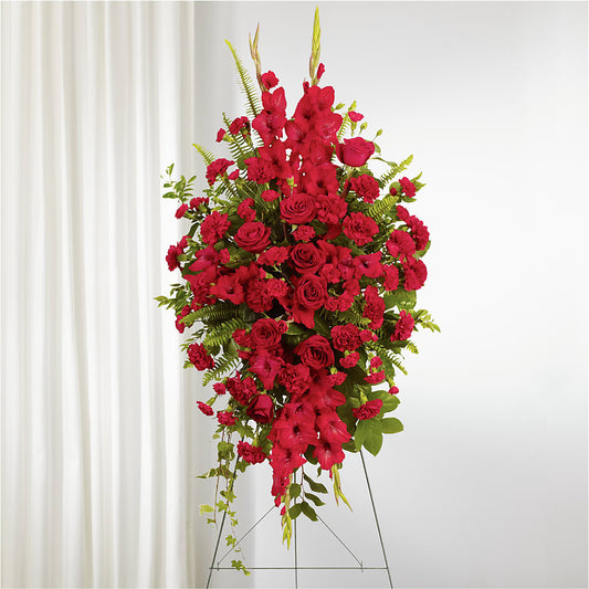 From the Heart Standing Spray – NITA'S FLOWERS & GIFTS, Marlow OK