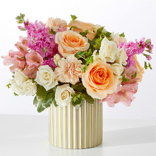 Paradise Bouquet with Ivory Vase – NITA'S FLOWERS & GIFTS, Marlow OK
