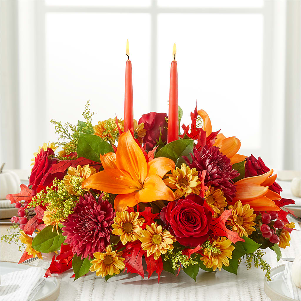 Autumn's Embrace Centerpiece – NITA'S FLOWERS & GIFTS, Marlow OK
