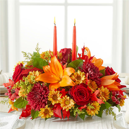 Autumn's Embrace Centerpiece – NITA'S FLOWERS & GIFTS, Marlow OK