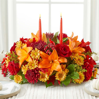 Autumn's Embrace Centerpiece – NITA'S FLOWERS & GIFTS, Marlow OK