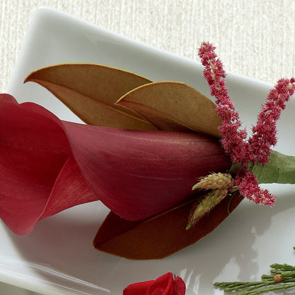 Red Calla Boutonniere – NITA'S FLOWERS & GIFTS, Marlow OK